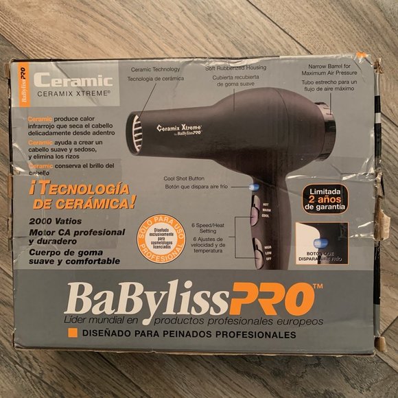 NEW BABYLISSPRO CERAMIC CERAMIX XTREME PROFESSIONAL 2000W HAIR BLOW DRYER - Picture 2 of 9